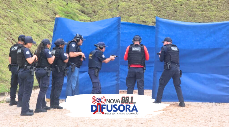 GCM realiza capacitação voltada ao manuseio e ações com arma de fogo